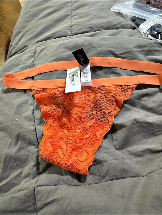 Cosabella Other - Cosabella Never Say Never Hottie Thong Lace Thong in Orange Size S/M NWT